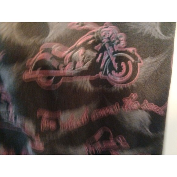 Gemini Design Apparel Leggings Black/Gray Wing With Pink Motorcycles One Size - Picture 11 of 16